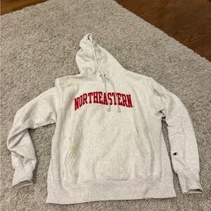 Champion Gray Red Collegiate Sweatshirt